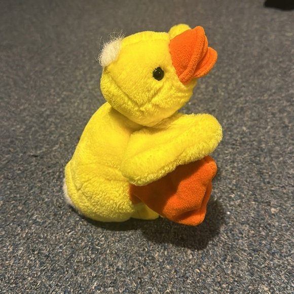 1994 Plush Creations Inc Duck Plush Yellow 9" Soft Puppet - Picture 4 of 5